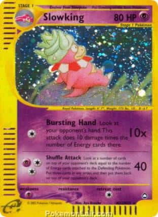 2003 Pokemon Trading Card Game Aquapolis Set H22 Slowking