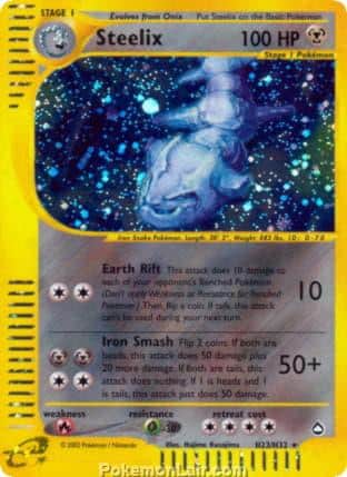 2003 Pokemon Trading Card Game Aquapolis Set H23 Steelix
