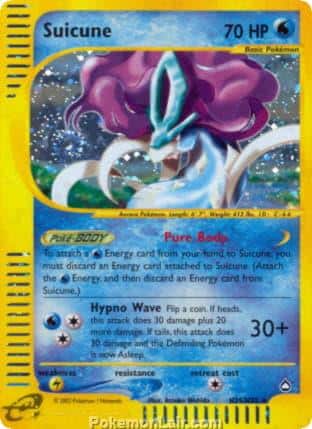 2003 Pokemon Trading Card Game Aquapolis Set H25 Suicune