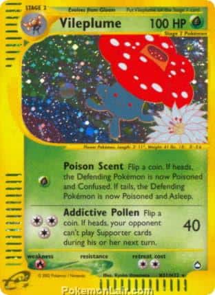 2003 Pokemon Trading Card Game Aquapolis Set H31 Vileplume