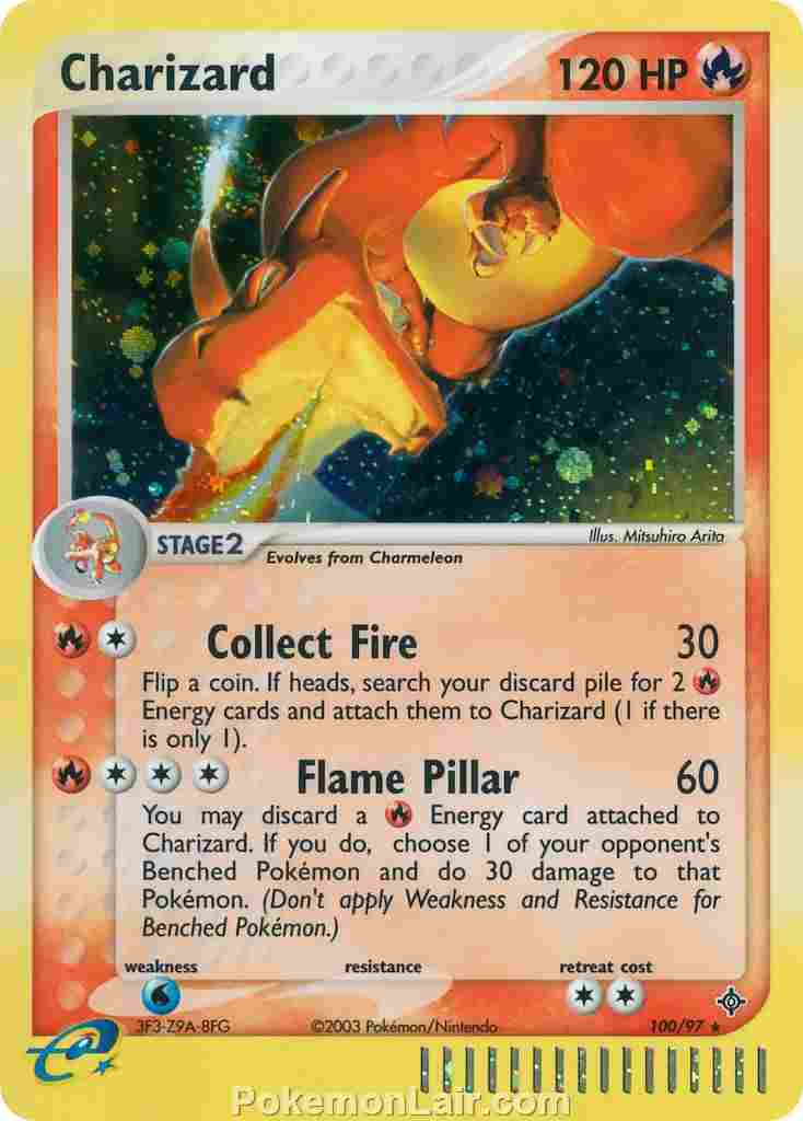 2003 Pokemon Trading Card Game EX Dragon Price List 100 Charizard