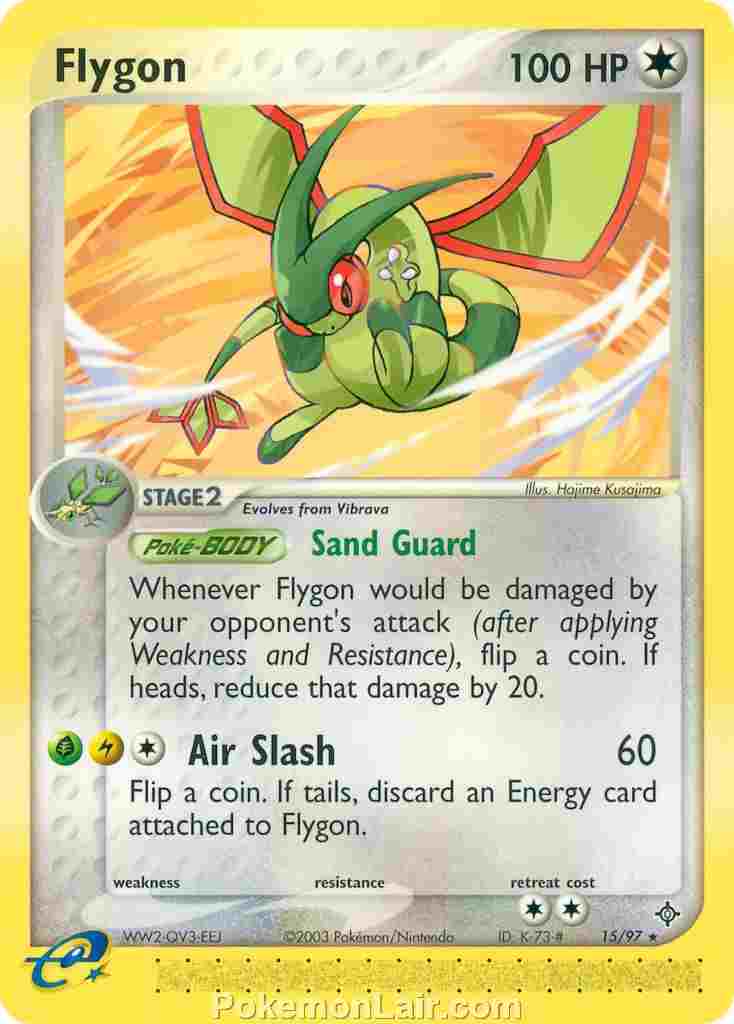 2003 Pokemon Trading Card Game EX Dragon Price List 15 Flygon