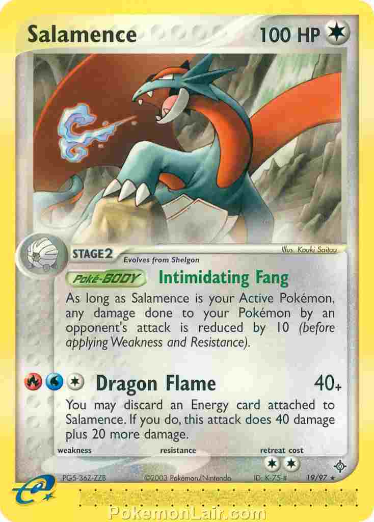 2003 Pokemon Trading Card Game EX Dragon Price List 19 Salamence