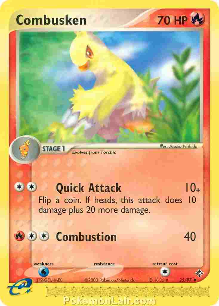 2003 Pokemon Trading Card Game EX Dragon Price List 25 Combusken