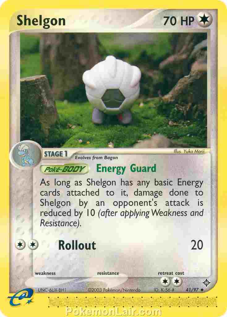 2003 Pokemon Trading Card Game EX Dragon Price List 41 Shelgon