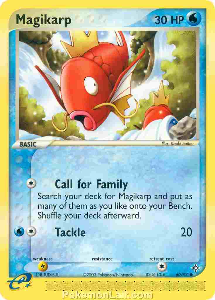 2003 Pokemon Trading Card Game EX Dragon Price List 60 Magikarp