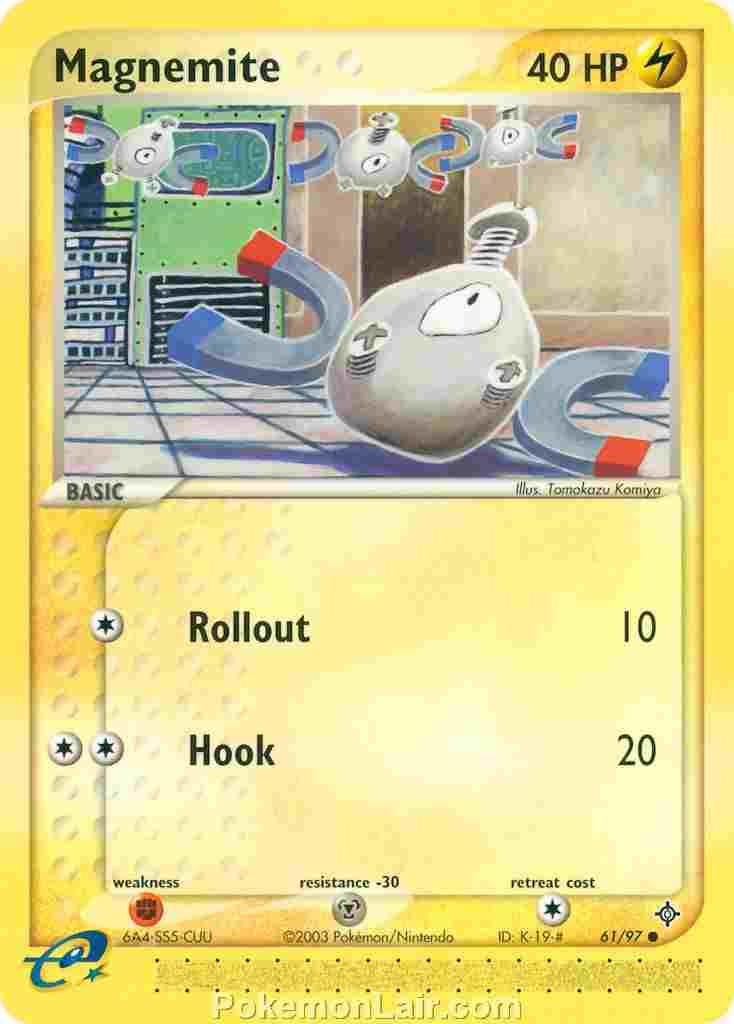 2003 Pokemon Trading Card Game EX Dragon Price List 61 Magnemite