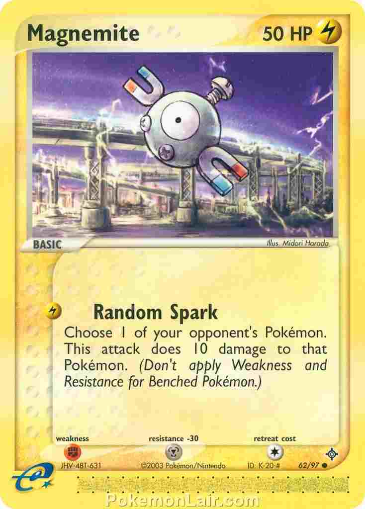 2003 Pokemon Trading Card Game EX Dragon Price List 62 Magnemite