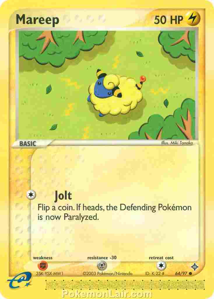 2003 Pokemon Trading Card Game EX Dragon Price List 64 Mareep