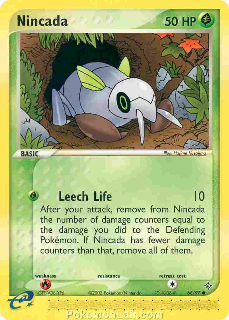 2003 Pokemon Trading Card Game EX Dragon Price List 68 Nincada