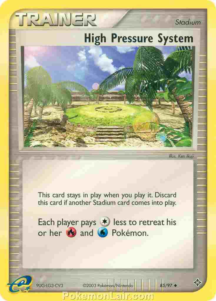 2003 Pokemon Trading Card Game EX Dragon Price List 85 High Pressure System