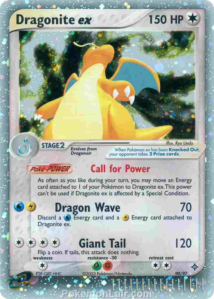 2003 Pokemon Trading Card Game EX Dragon Price List 90 Dragonite EX