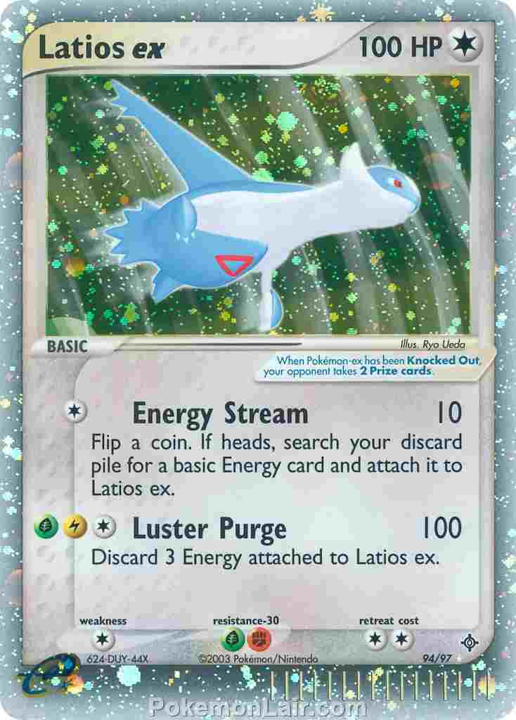 2003 Pokemon Trading Card Game EX Dragon Price List 94 Latios EX