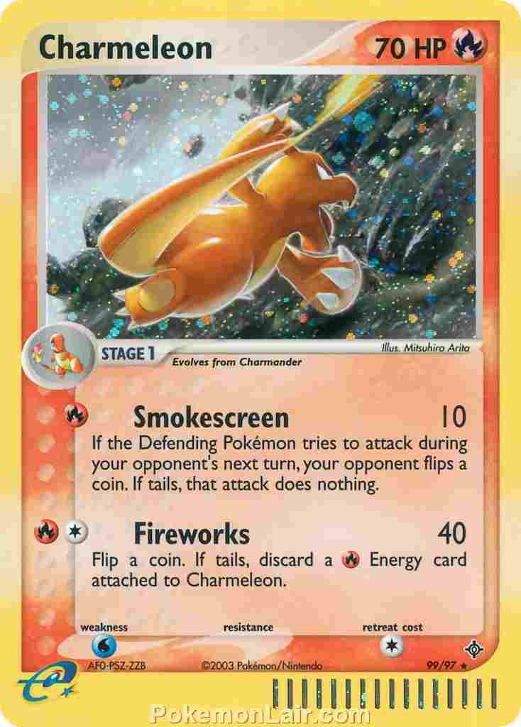 2003 Pokemon Trading Card Game EX Dragon Price List 99 Charmeleon