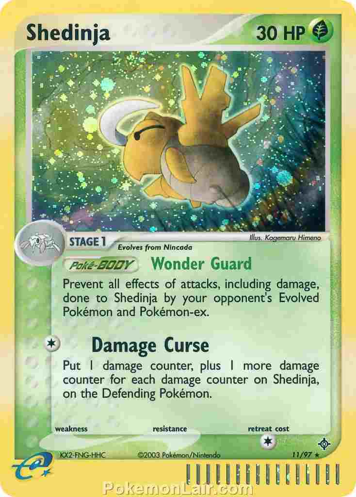 2003 Pokemon Trading Card Game EX Dragon Set 11 Shedinja