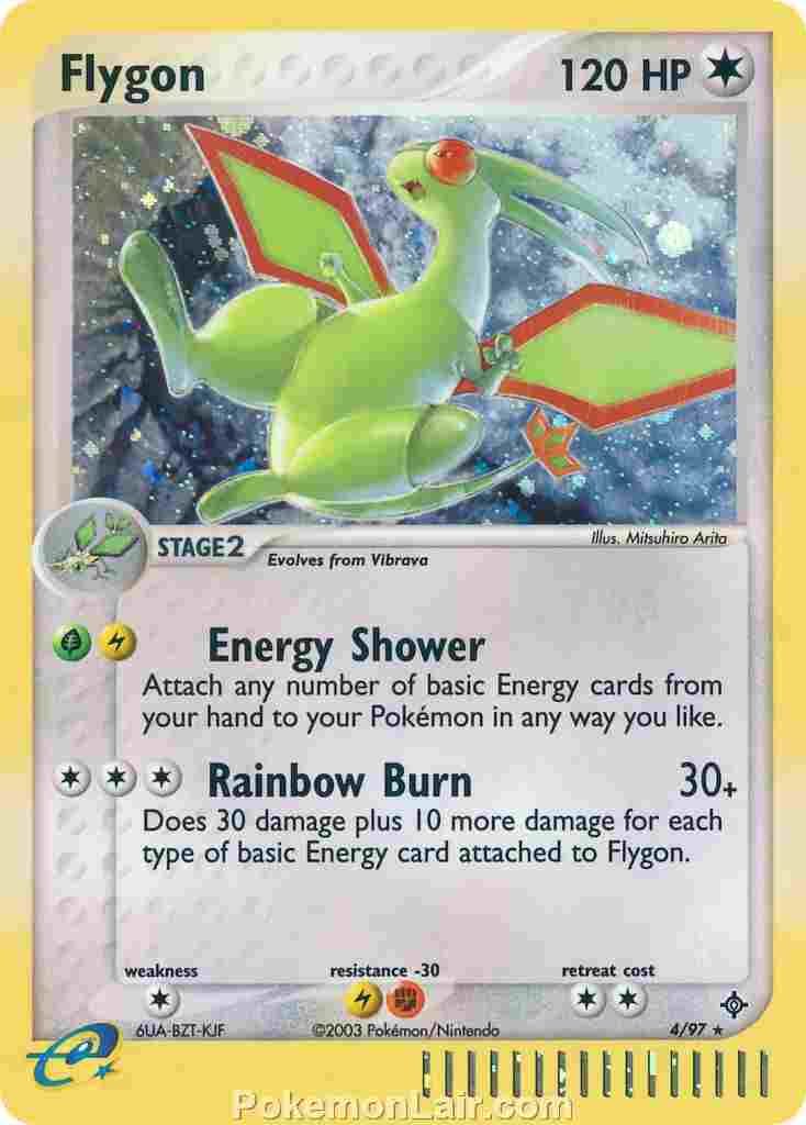 2003 Pokemon Trading Card Game EX Dragon Set 4 Flygon