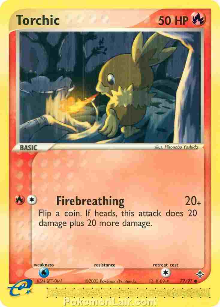 2003 Pokemon Trading Card Game EX Dragon Set 77 Torchic