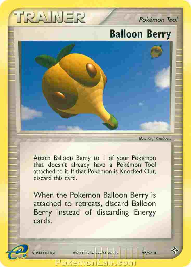 2003 Pokemon Trading Card Game EX Dragon Set 82 Balloon Berry