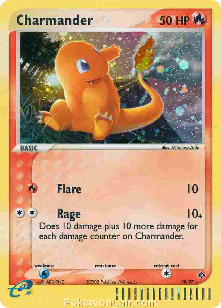 2003 Pokemon Trading Card Game EX Dragon Set 98 Charmander