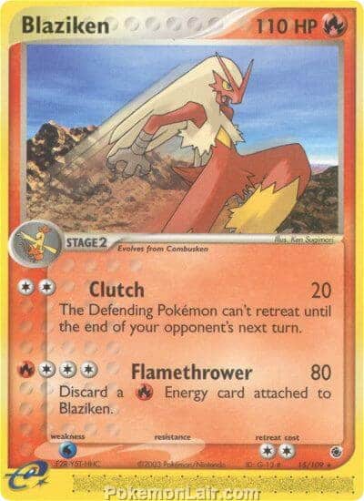2003 Pokemon Trading Card Game EX Ruby and Sapphire Price List 15 Blaziken
