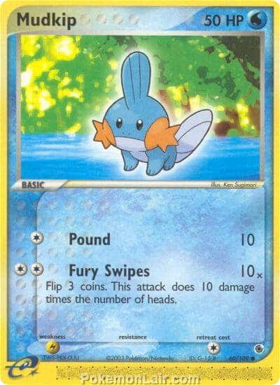 2003 Pokemon Trading Card Game EX Ruby and Sapphire Price List 60 Mudkip