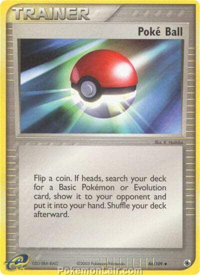 2003 Pokemon Trading Card Game EX Ruby and Sapphire Price List 86 Poke Ball