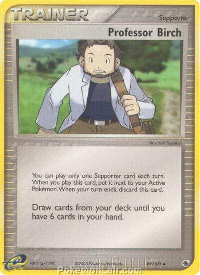 2003 Pokemon Trading Card Game EX Ruby and Sapphire Price List 89 Professor Birch