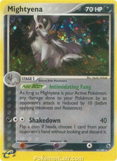 2003 Pokemon Trading Card Game EX Ruby and Sapphire Set 10 Mightyena