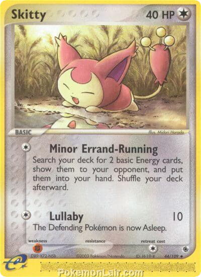 2003 Pokemon Trading Card Game EX Ruby and Sapphire Set 44 Skitty