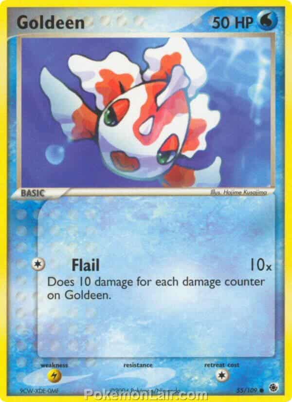 2003 Pokemon Trading Card Game EX Ruby and Sapphire Set 55 Goldeen