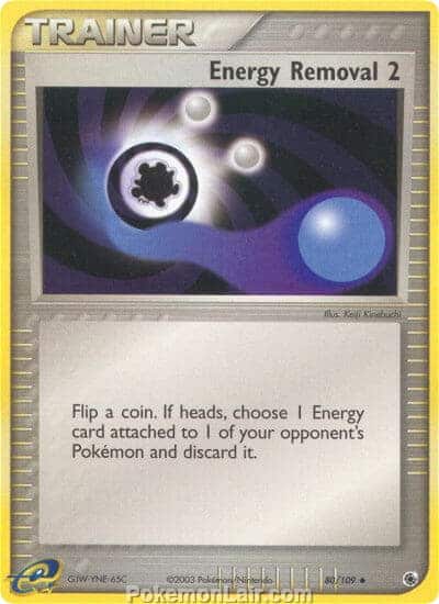 2003 Pokemon Trading Card Game EX Ruby and Sapphire Set 80 Energy Removal 2