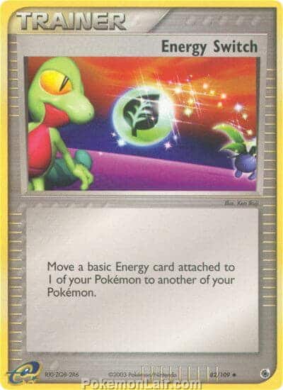 2003 Pokemon Trading Card Game EX Ruby and Sapphire Set 82 Energy Switch
