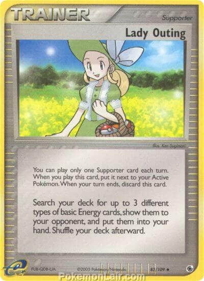 2003 Pokemon Trading Card Game EX Ruby and Sapphire Set 83 Lady Outing