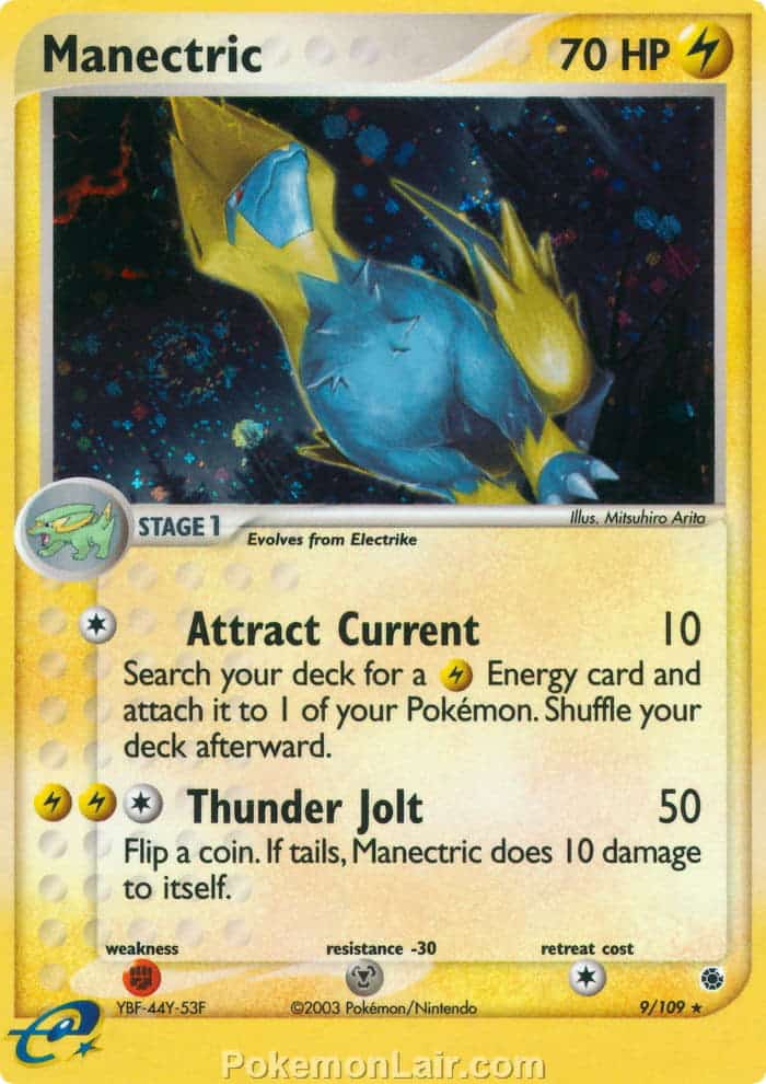 2003 Pokemon Trading Card Game EX Ruby and Sapphire Set 9 Manectric