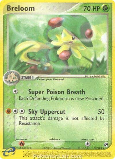 2003 Pokemon Trading Card Game EX Sandstorm Price List 33 Breloom