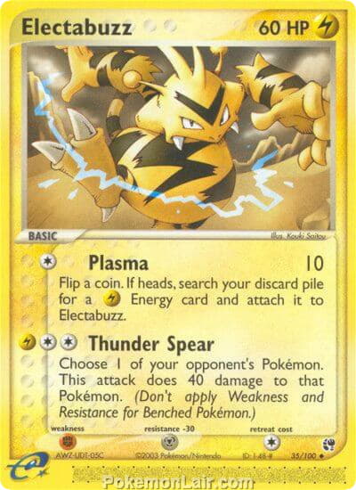 2003 Pokemon Trading Card Game EX Sandstorm Price List 35 Electabuzz