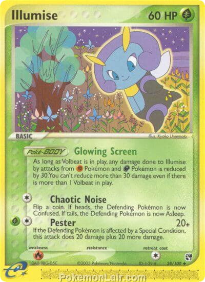 2003 Pokemon Trading Card Game EX Sandstorm Price List 38 Illumise