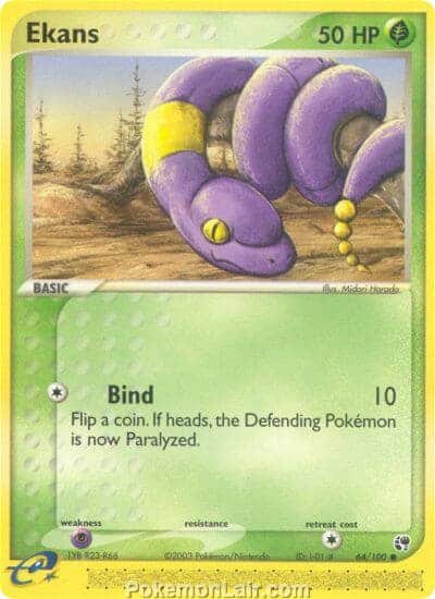 2003 Pokemon Trading Card Game EX Sandstorm Price List 64 Ekans