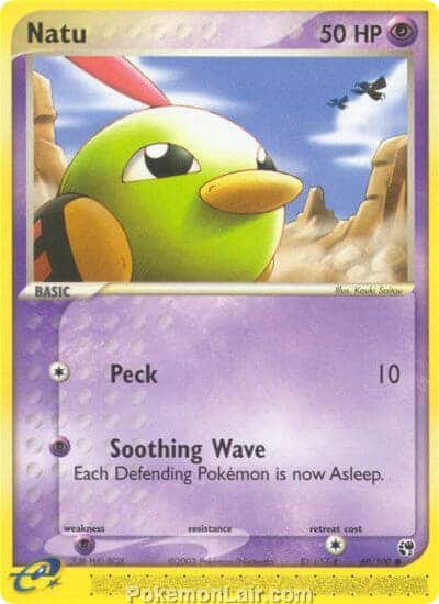 2003 Pokemon Trading Card Game EX Sandstorm Price List 69 Natu