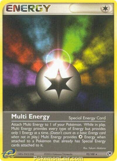 2003 Pokemon Trading Card Game EX Sandstorm Price List 93 Multi Energy