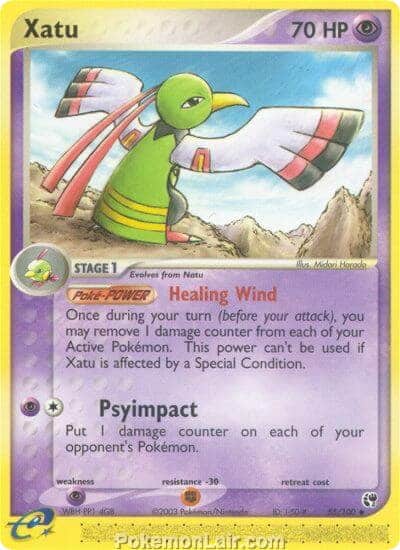 2003 Pokemon Trading Card Game EX Sandstorm Set 55 Xatu