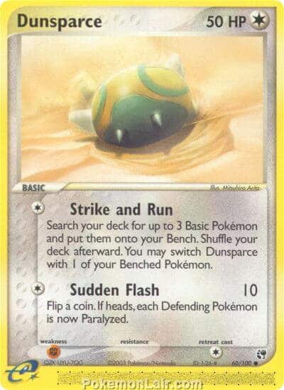 2003 Pokemon Trading Card Game EX Sandstorm Set 60 Dunsparce