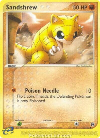 2003 Pokemon Trading Card Game EX Sandstorm Set 75 Sandshrew