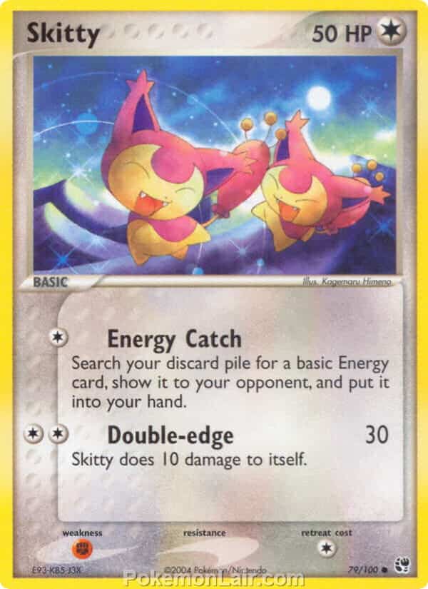 2003 Pokemon Trading Card Game EX Sandstorm Set 79 Skitty