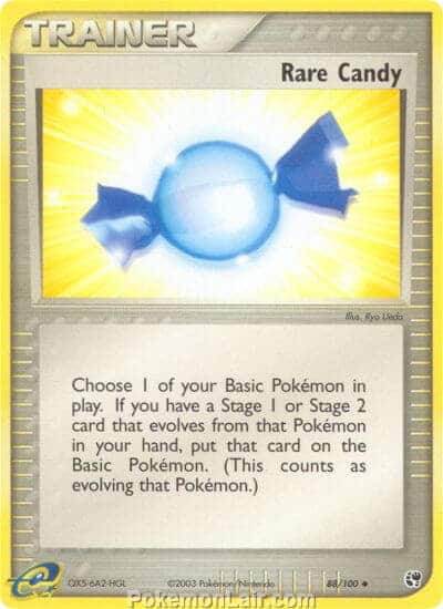 2003 Pokemon Trading Card Game EX Sandstorm Set 88 Rare Candy