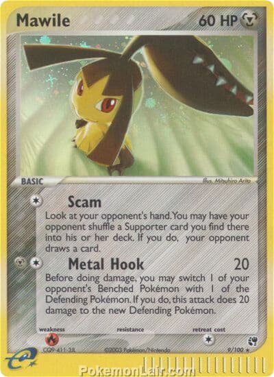2003 Pokemon Trading Card Game EX Sandstorm Set 9 Mawile