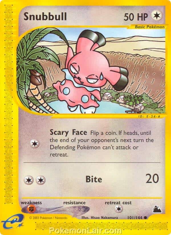 2003 Pokemon Trading Card Game Skyridge Price List 101 Snubbull