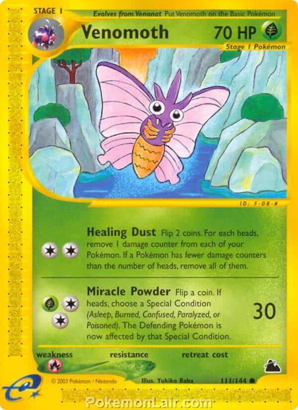 2003 Pokemon Trading Card Game Skyridge Price List 111 Venomoth