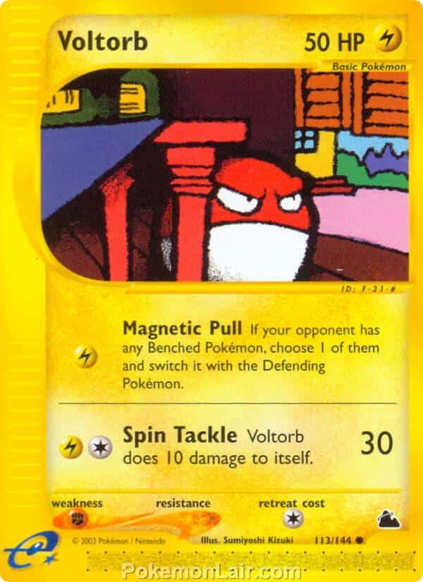 2003 Pokemon Trading Card Game Skyridge Price List 113 Voltorb