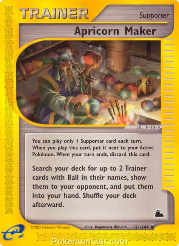 2003 Pokemon Trading Card Game Skyridge Price List 121 Apricorn Maker
